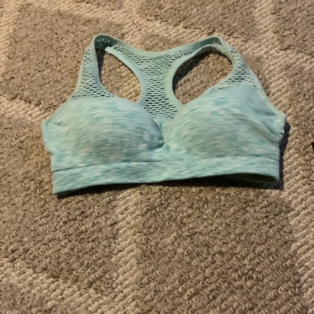 Pink sports bra